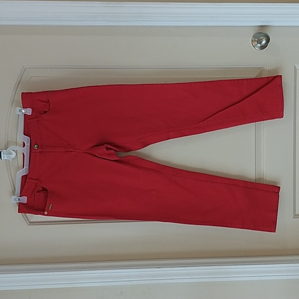 Miss Tina by Tina Knowles Red Jeans sz 16 EUC